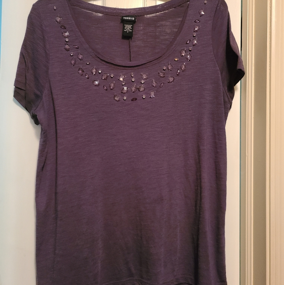 Torrid Gray Top 2x